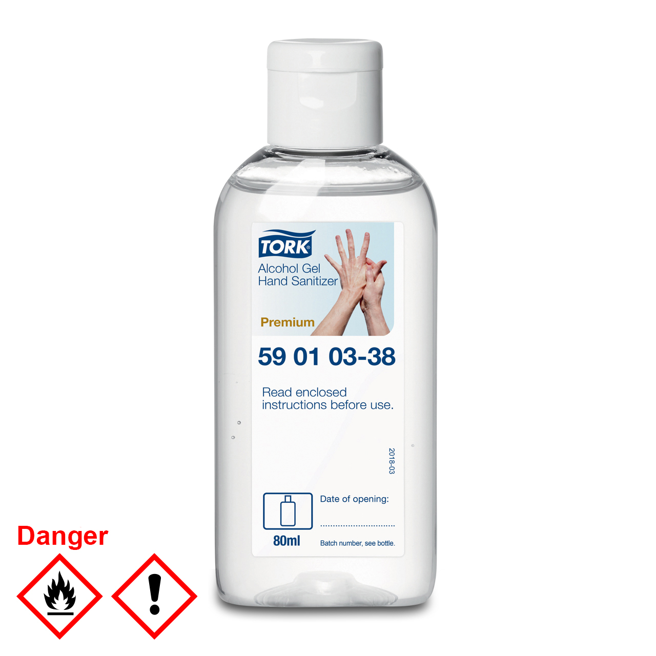 Tork Händedesinfektionsgel 80 ml (Biozidprodukt)
