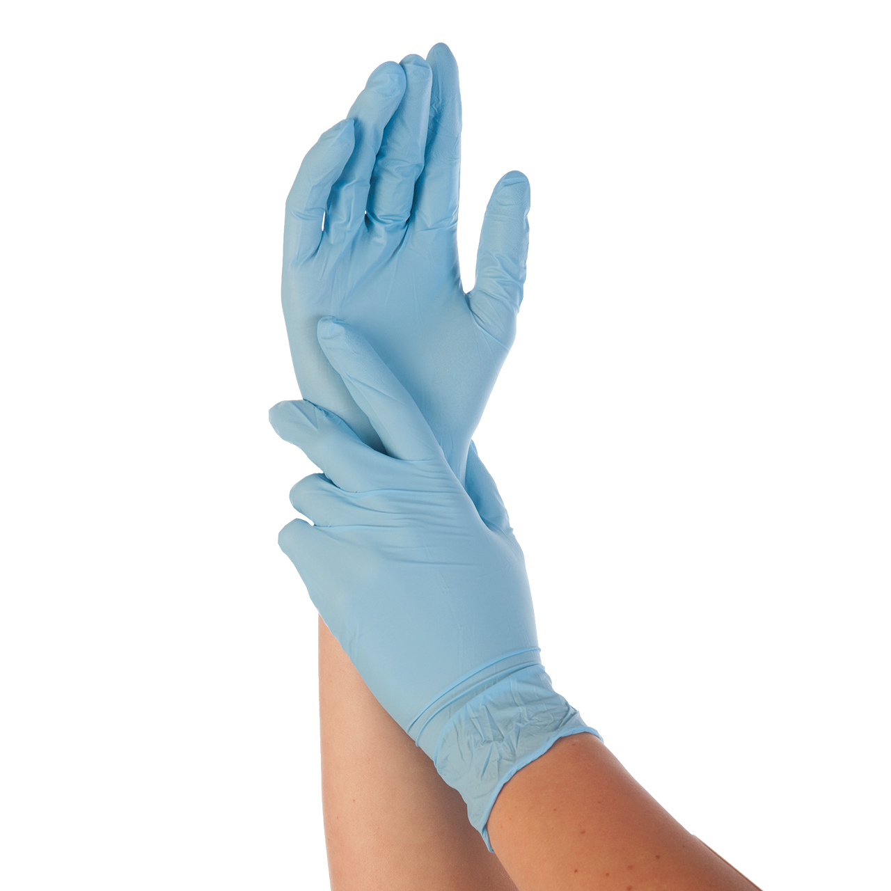 Gants en nitrile Safe Super Stretch bleus L