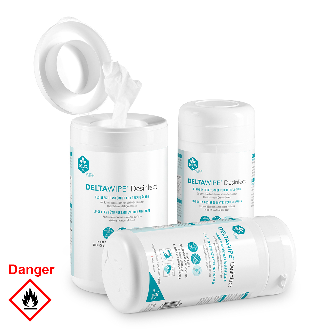 DELTAWIPE® Lingettes désinfectantes DELTAWIPE® Lingettes désinfectantes