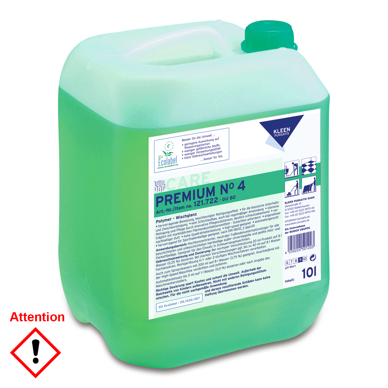 Premium No.4, Wischpflege, 10 l Kanister