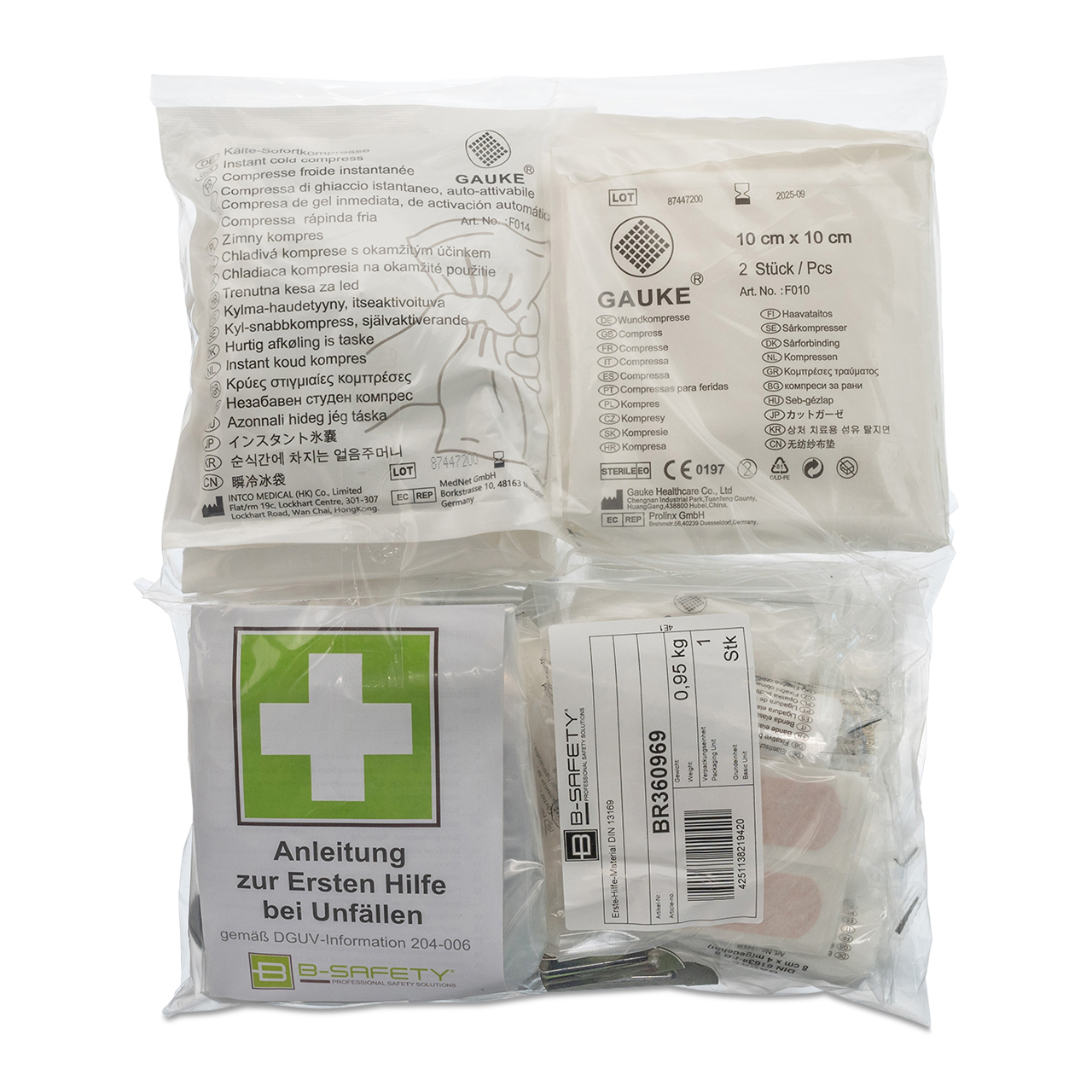 Recharge pour B-SAFETY Mallette de premiers secours DIN 13169 Recharge pour B-SAFETY Mallette de premiers secours DIN 13169