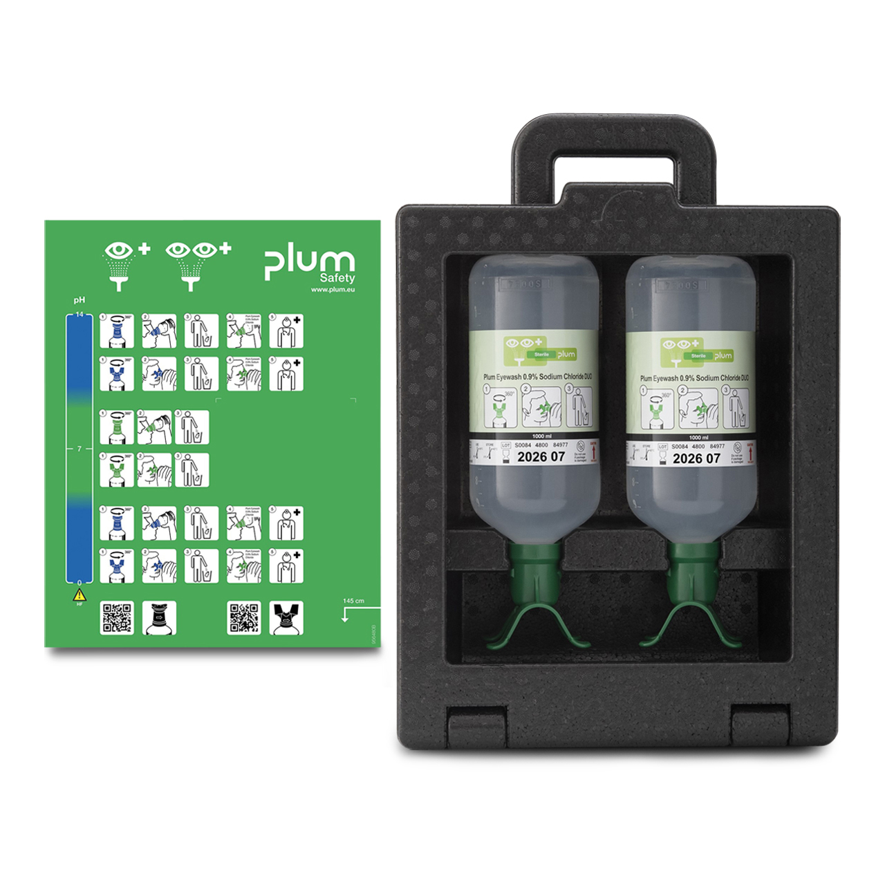 PLUM Augenspülstation iBox2 2x NaCl 1000 ml Duo PLUM Augenspülstation iBox2 2x NaCl 1000 ml Duo