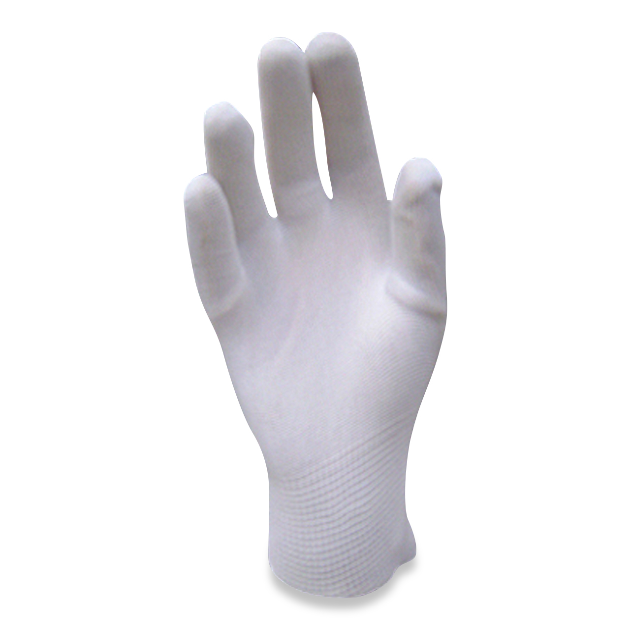 Gants en nylon, sans enduction, blancs