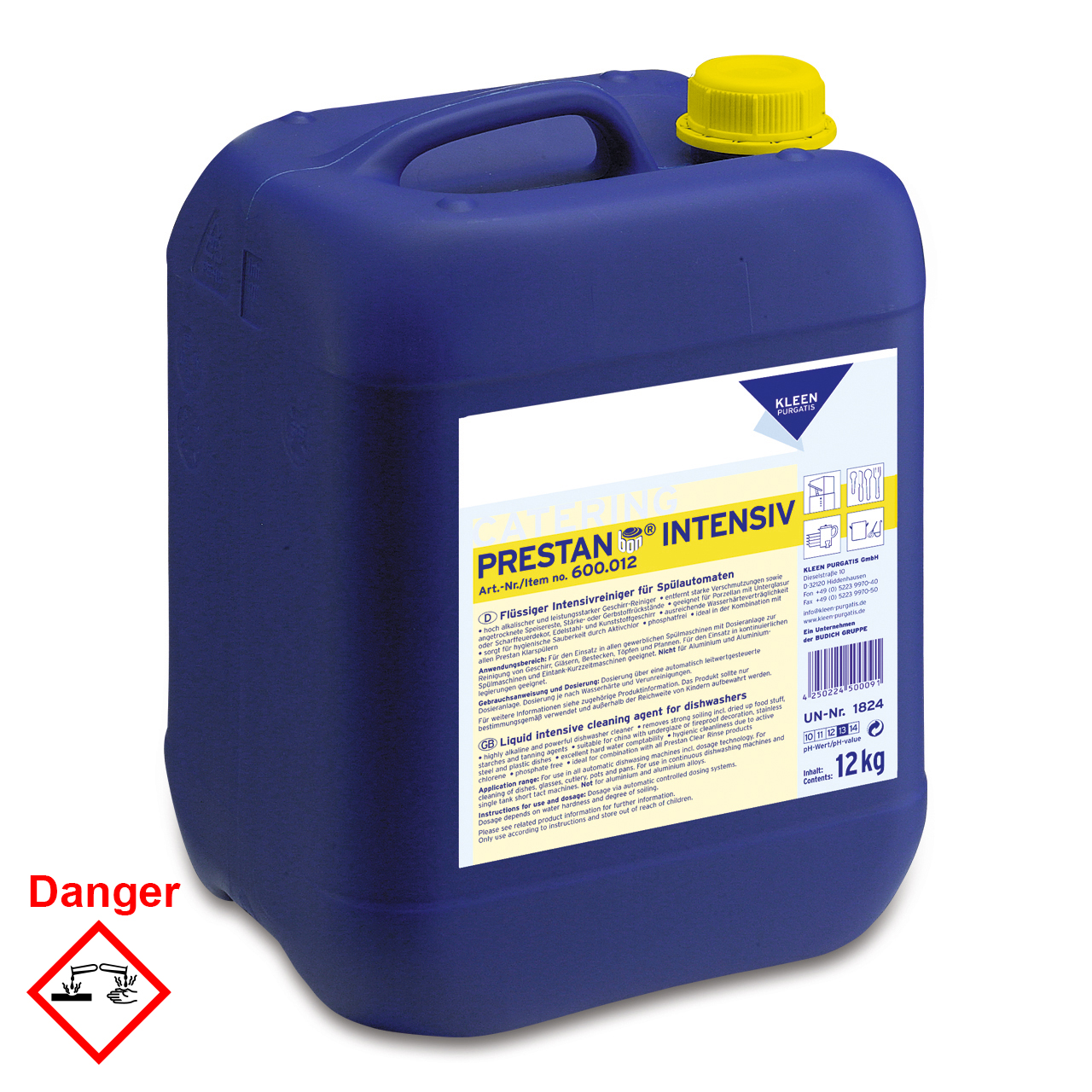 Prestan Intensiv, Geschirr-Reiniger, 12kg Kanister Prestan Intensiv, Geschirr-Reiniger, 12kg Kanister