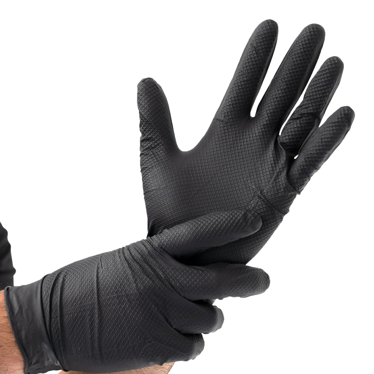 Nitril-Handschuhe Power Grip Schwarz L