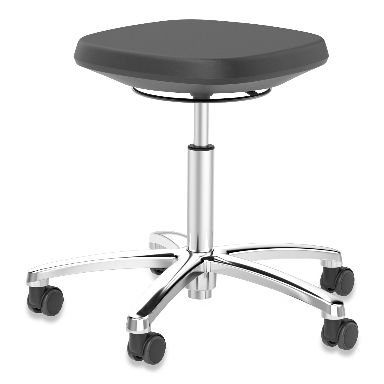 Tabouret Bimos Labsit 9127 mousse intégrale noir