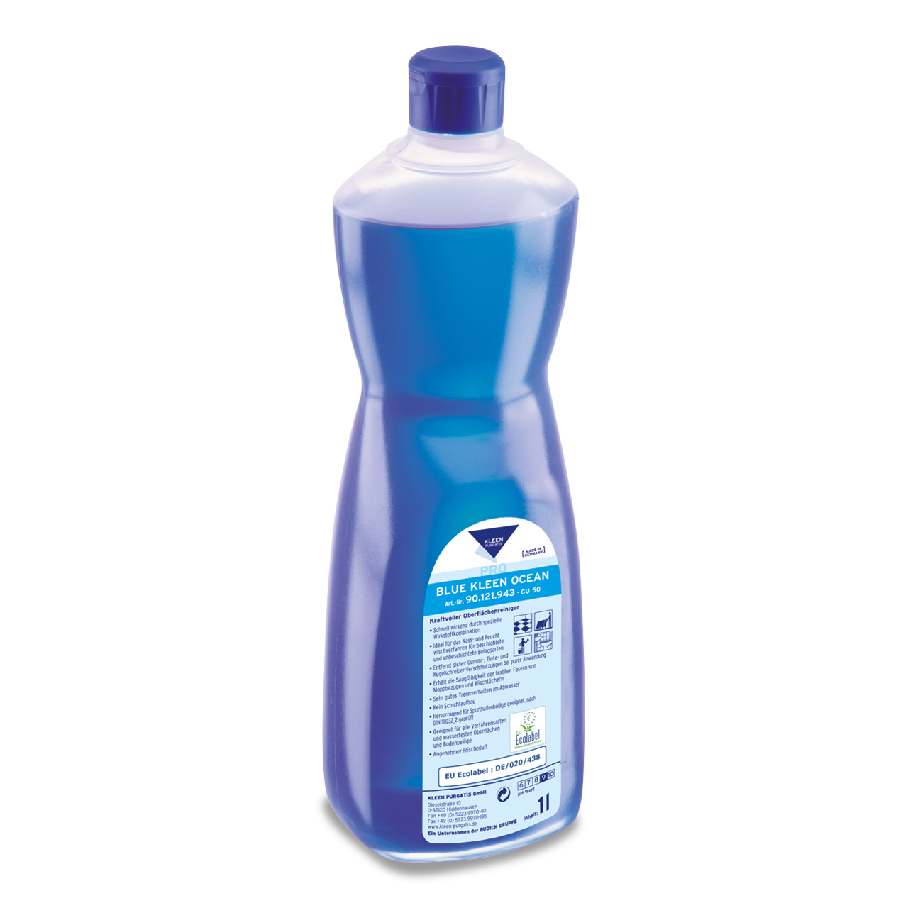 Blue Kleen Ocean, Mehrzweckreiniger, 6x1 l Flasche Blue Kleen Ocean, Mehrzweckreiniger, 6x1 l Flasche