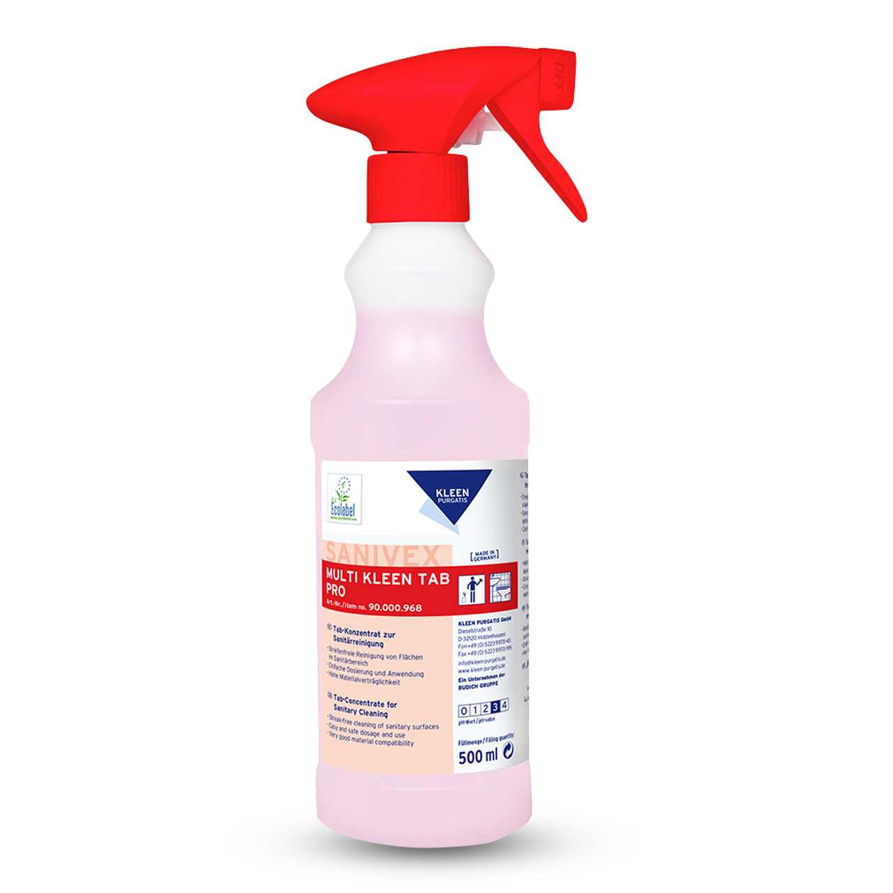 Sanivex Bouteille vide réutilisable, 500 ml Sanivex Bouteille vide réutilisable, 500 ml