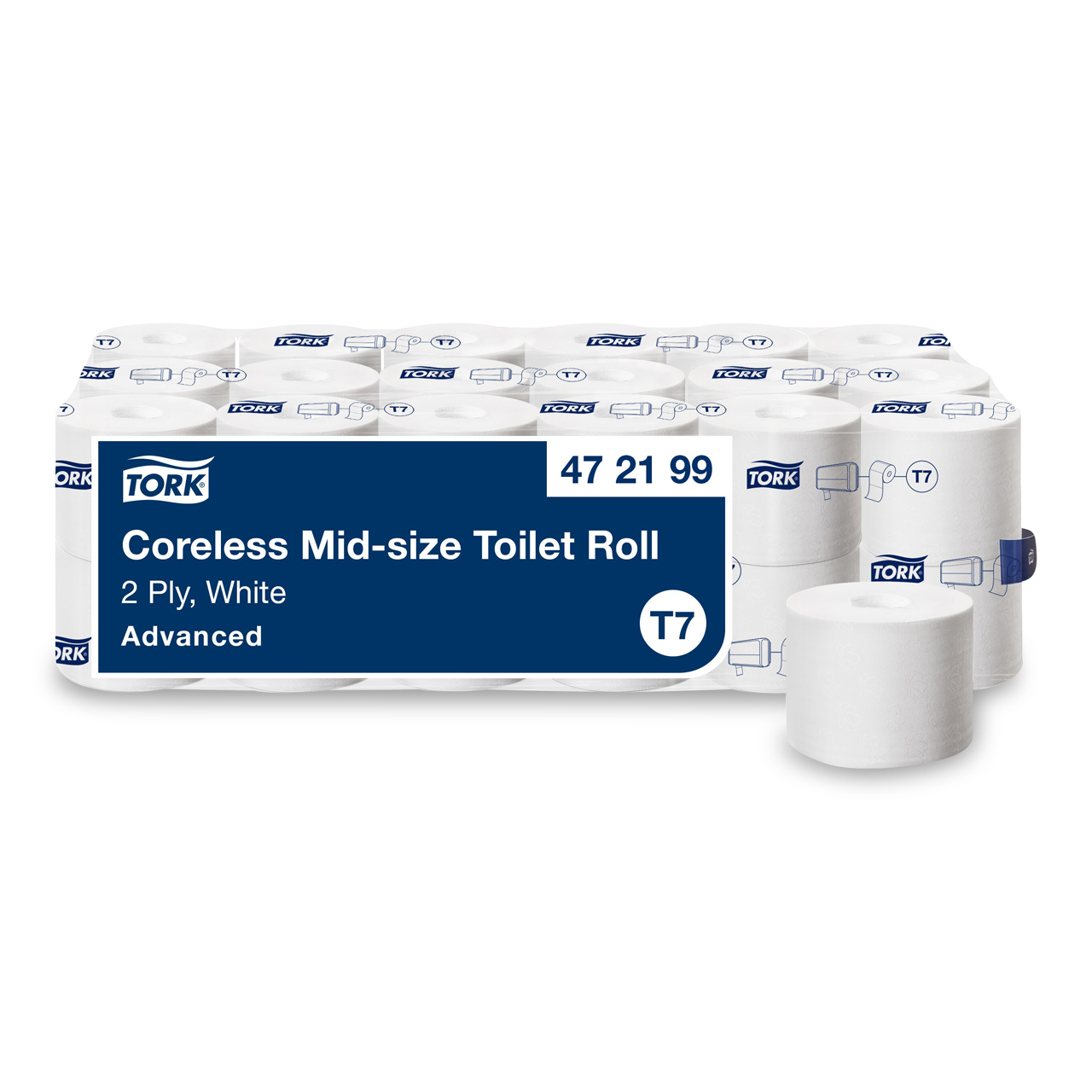 Tork hülsenloses Midi Toilettenpapier T7