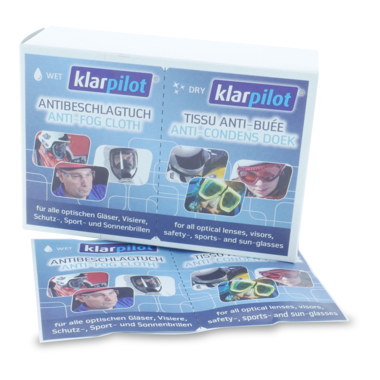 Lingettes anti-buée "kp-Comfort" Lingettes anti-buée "kp-Comfort"