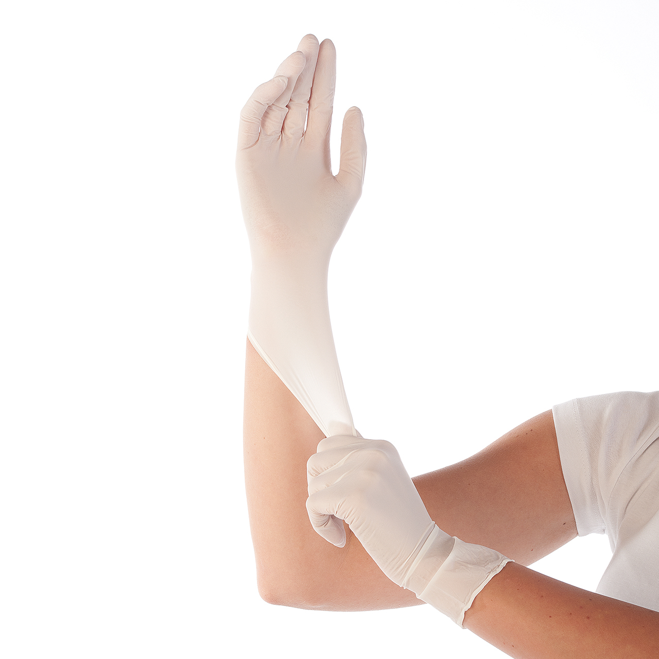 Nitril-Handschuhe Safe Premium weiss M