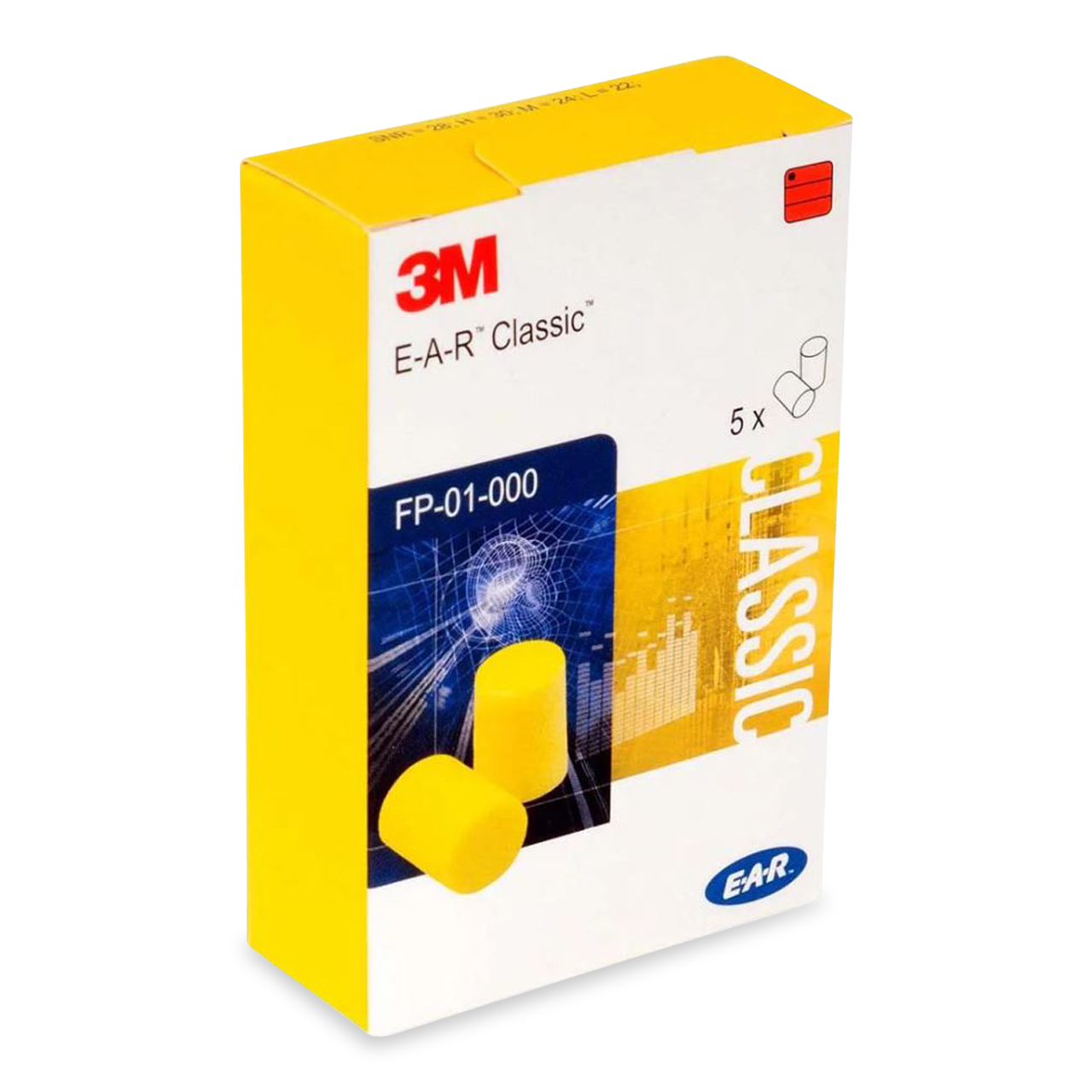 3M™ E-A-R™ Classic™ 5 paires par pack 28 dB