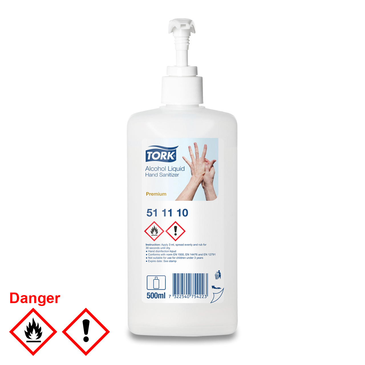 Tork Solution hydro-alcoolique liquide 500 ml