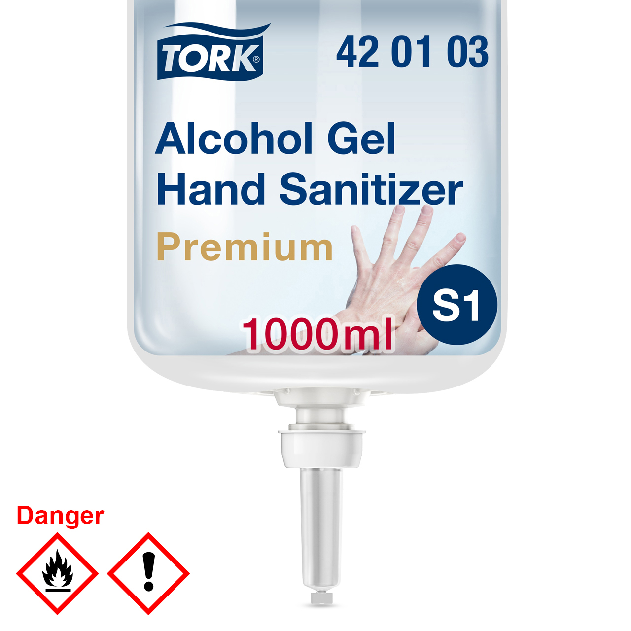 Tork Gel hydro-alcoolique S1 Premium 1000 ml