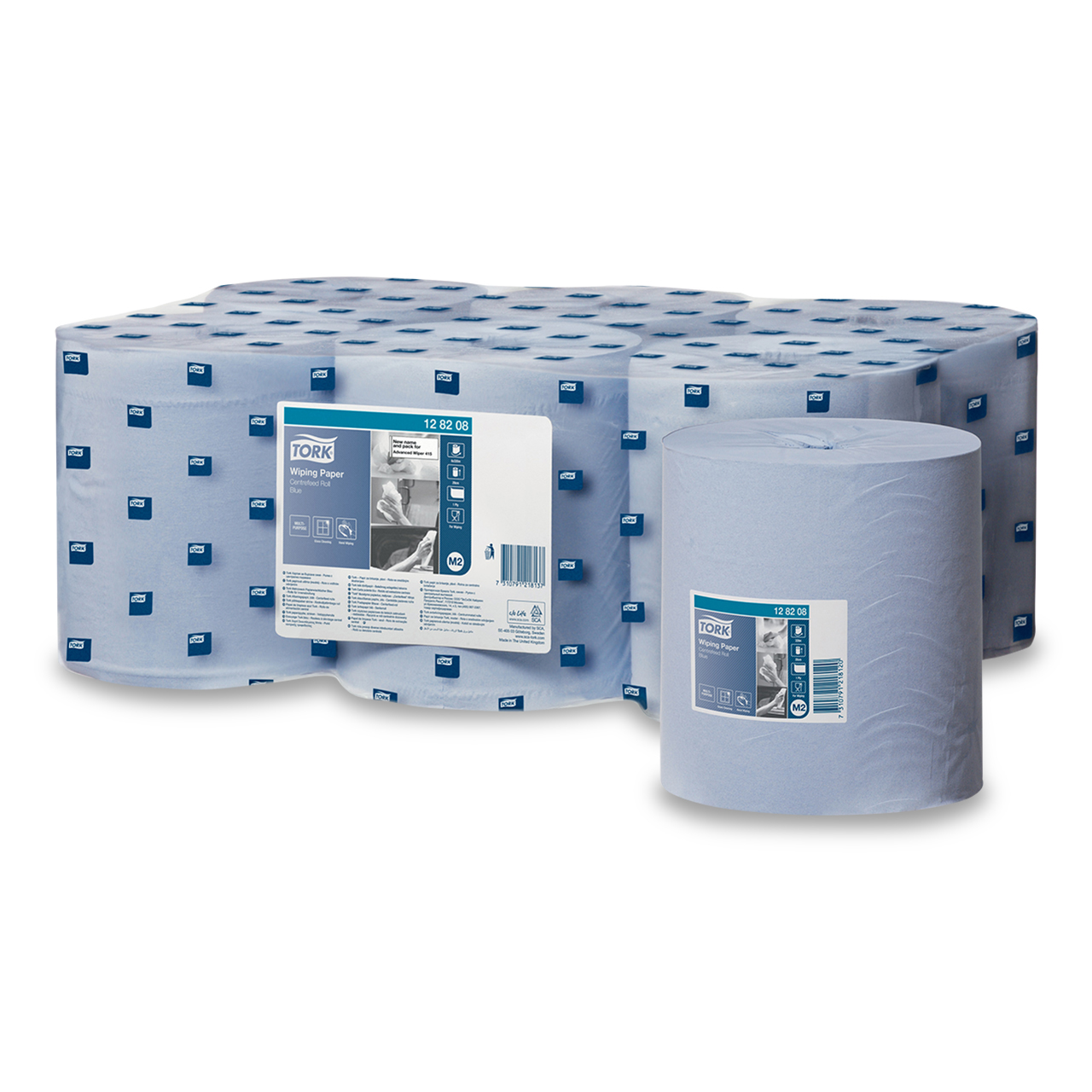 Tork Papier d'essuyage multi-usage bleu M2 Tork Papier d'essuyage multi-usage bleu M2