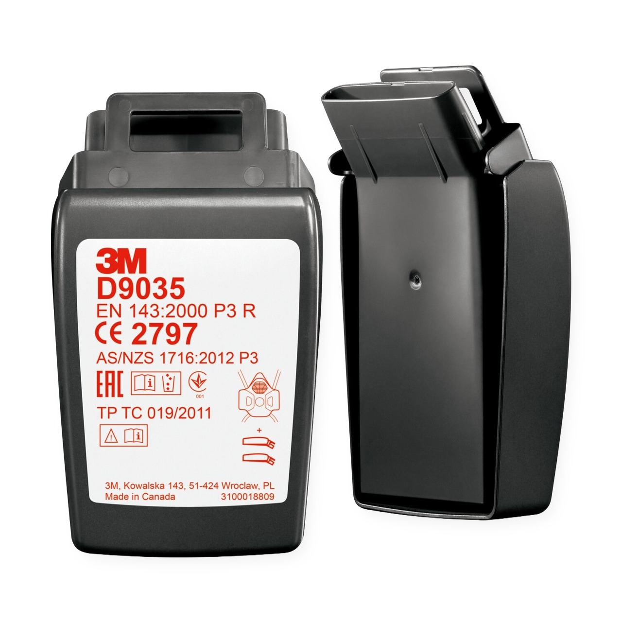3M™ Secure Click™ Hard Case Partikelfilter, P3 R