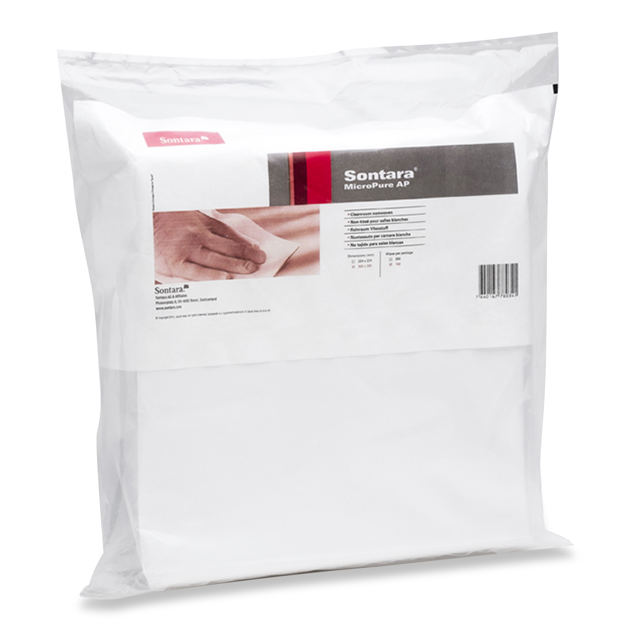 Sontara® MicroPure AP, non-tissé, blanc, 22x22