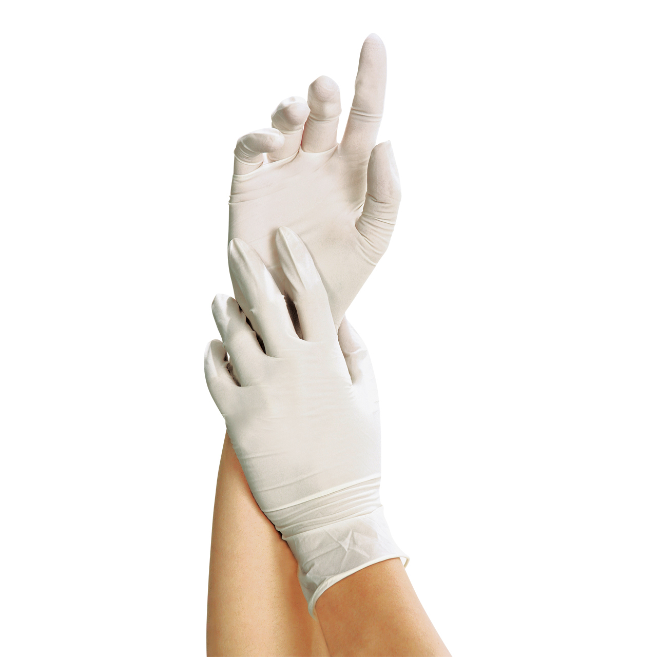 Gants en latex SKIN blancs L