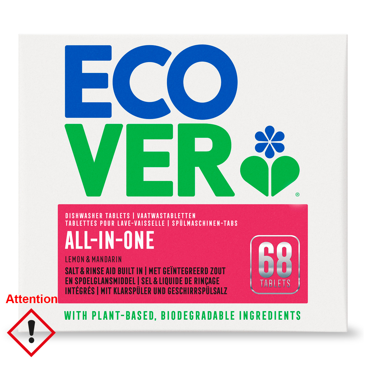 ECOVER® All-in-One Spülmaschinen Tabs 68 Stück