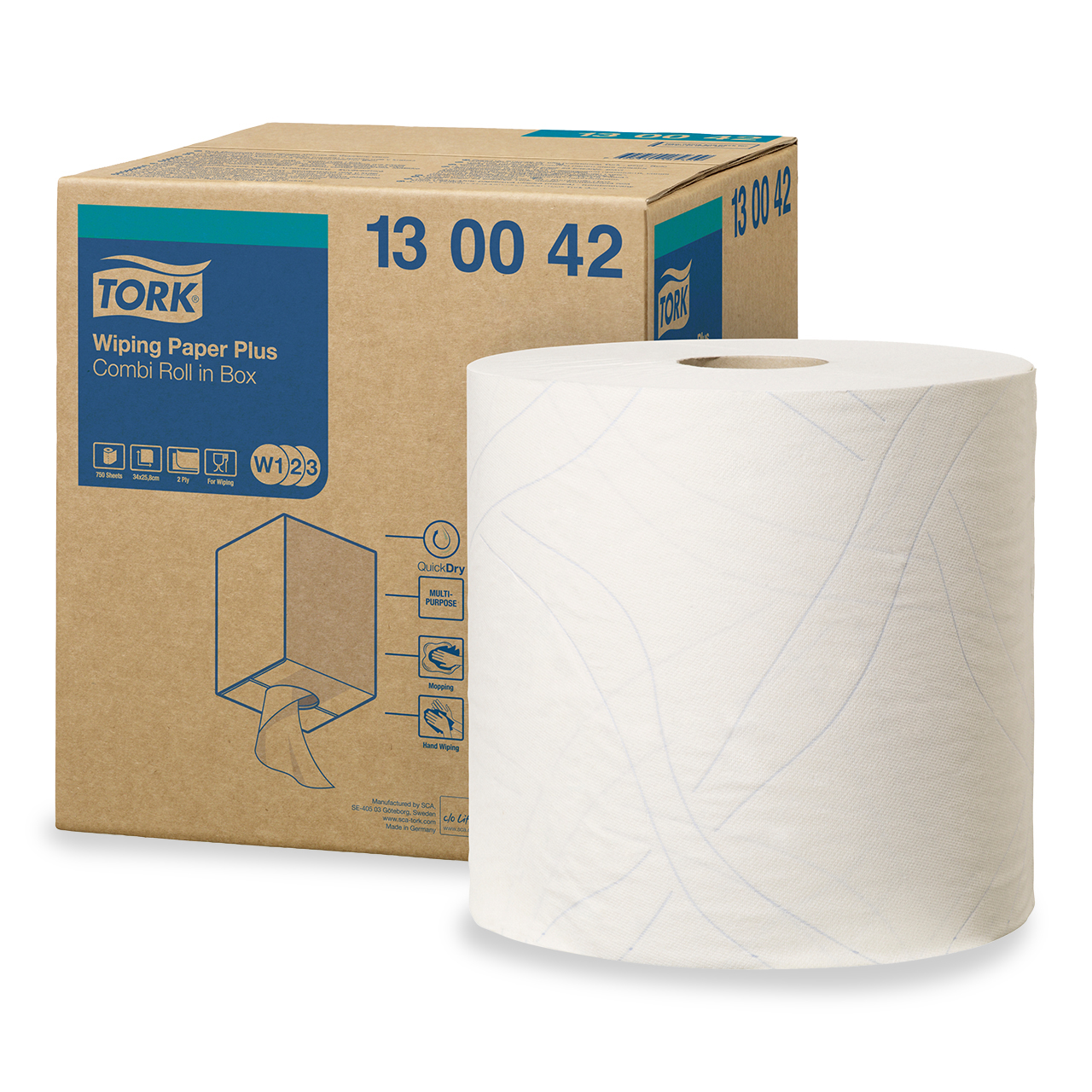 Tork Papier essuyage multi résistant QD W1/2/3 Tork Papier essuyage multi résistant QD W1/2/3