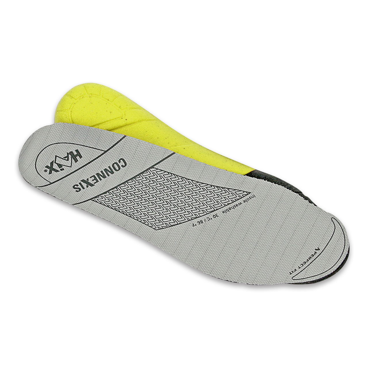 Einlegesohle CONNEXIS Safety wide/yellow