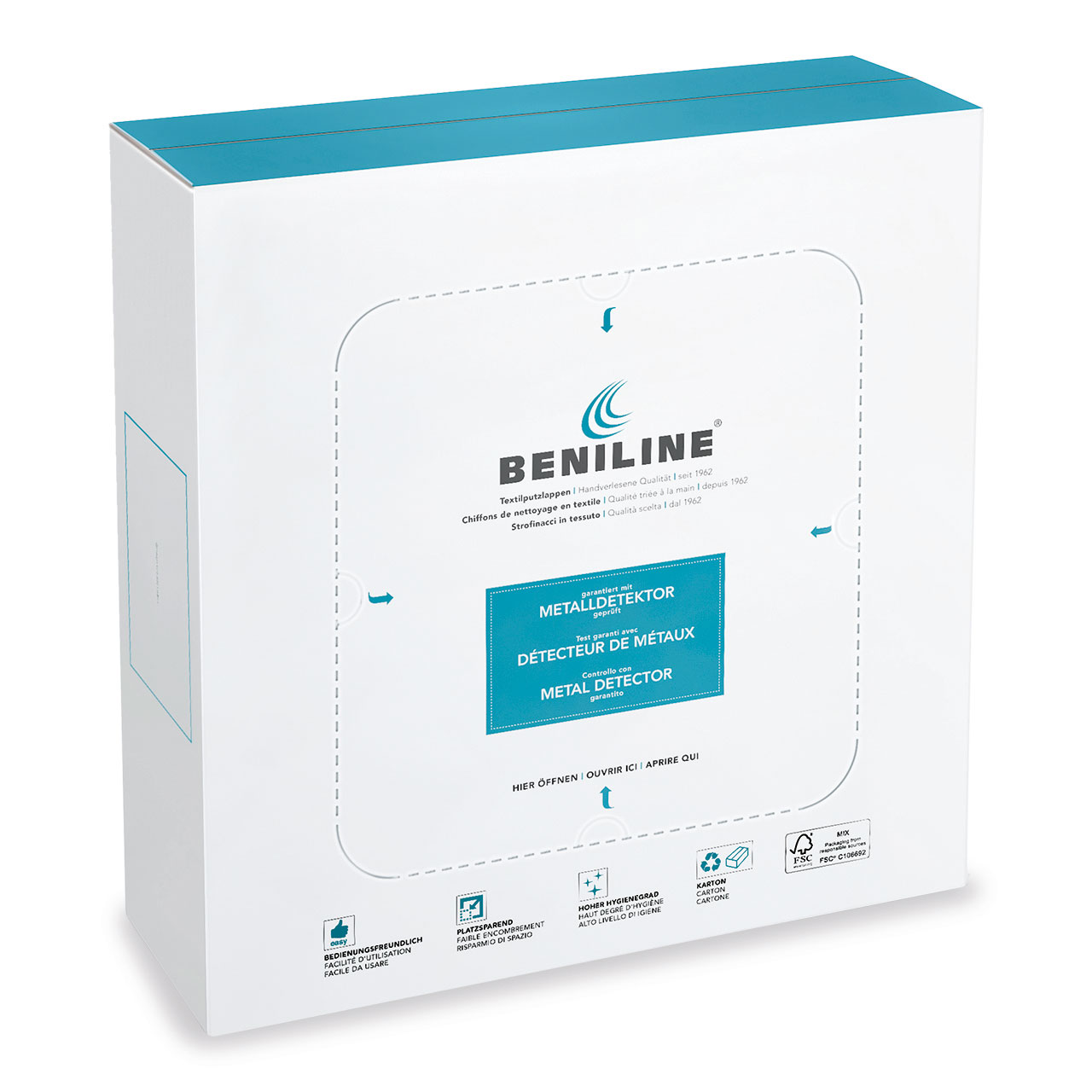 BENILINE® Chiffons nettoyage colorés clairs tricot BENILINE® Chiffons nettoyage colorés clairs tricot