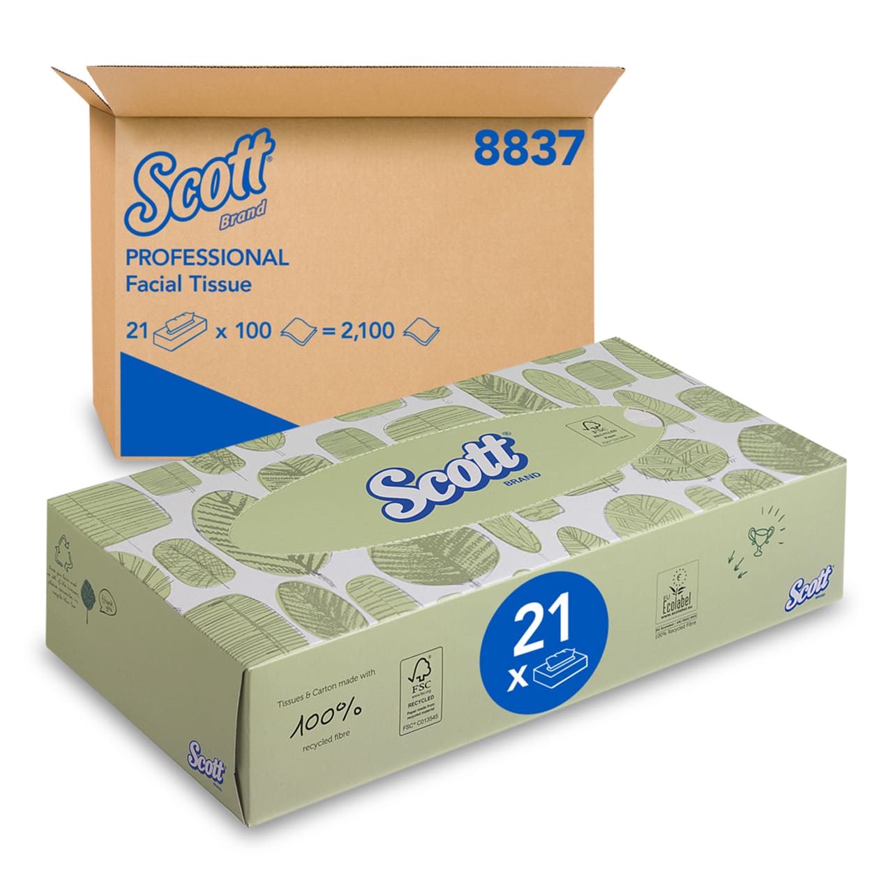 Scott® Kosmetiktücher - Zupfbox