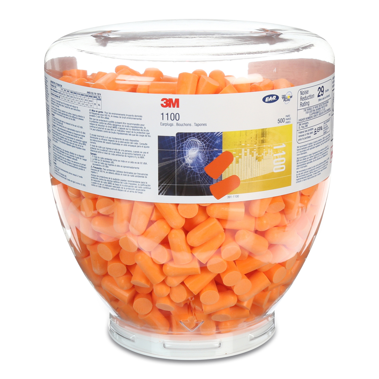 3M PU-Gehörschutzstöpsel Aufsatz 1100B