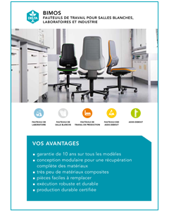 DELTA prospectus BIMOS fauteuils de travail