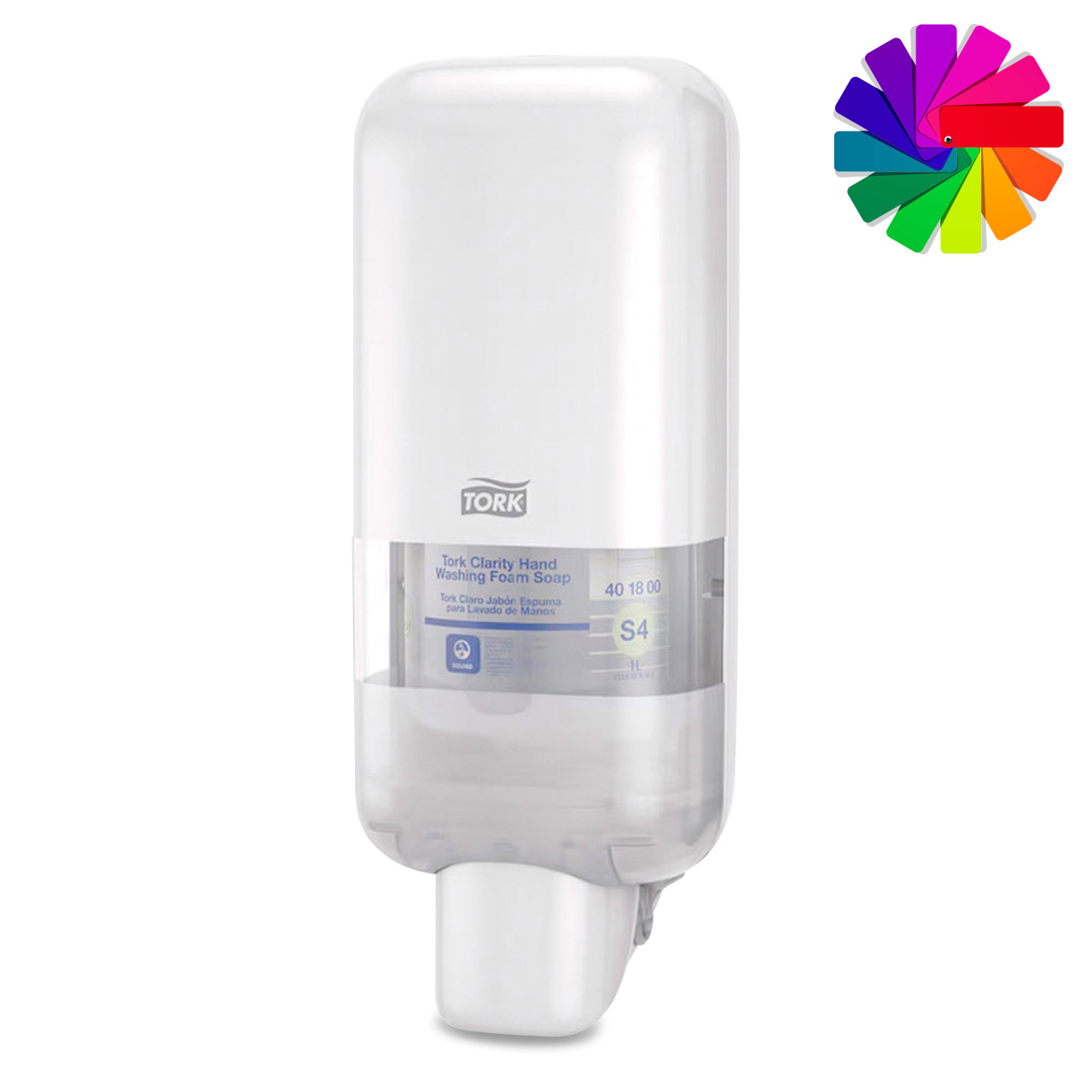 Tork Distributeur de savon et de désinfectant pour les mains S4, blanc