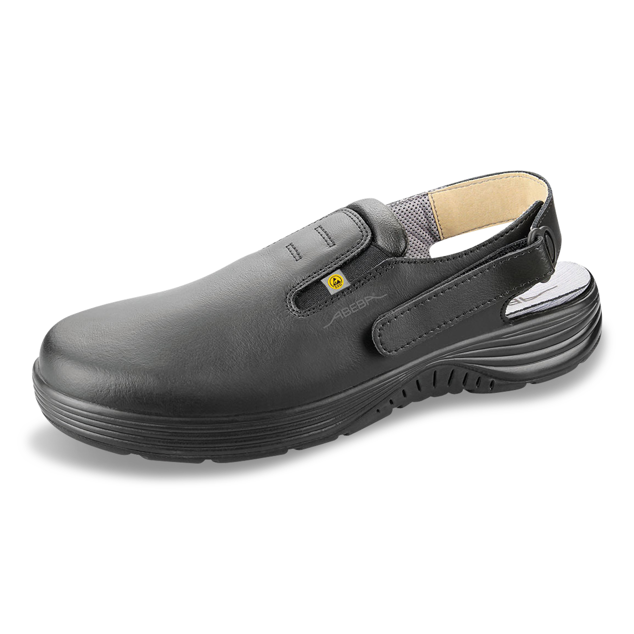 ABEBA 7131135 Clog Schwarz 