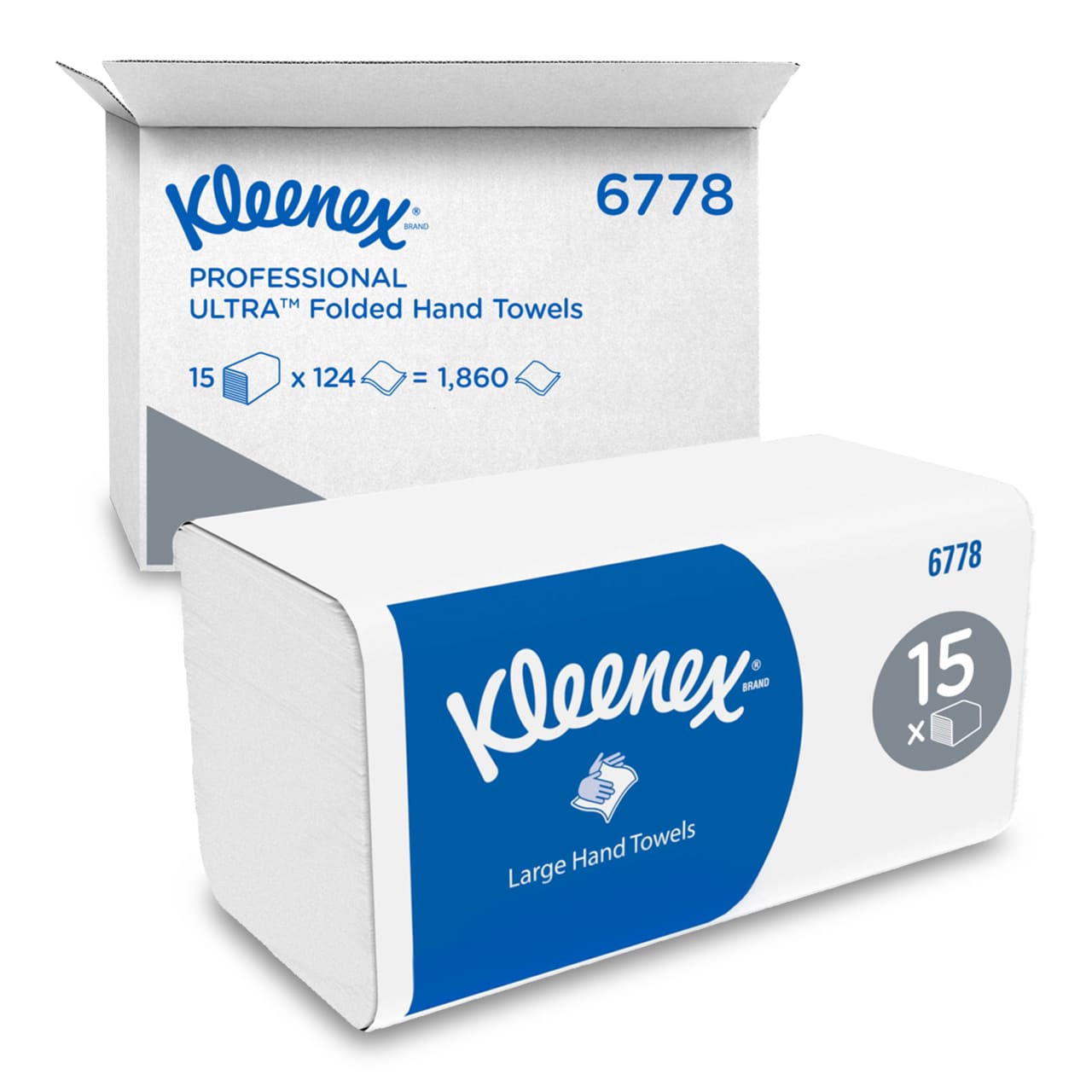 Kleenex® Essuie-mains enchevêtrés grand format