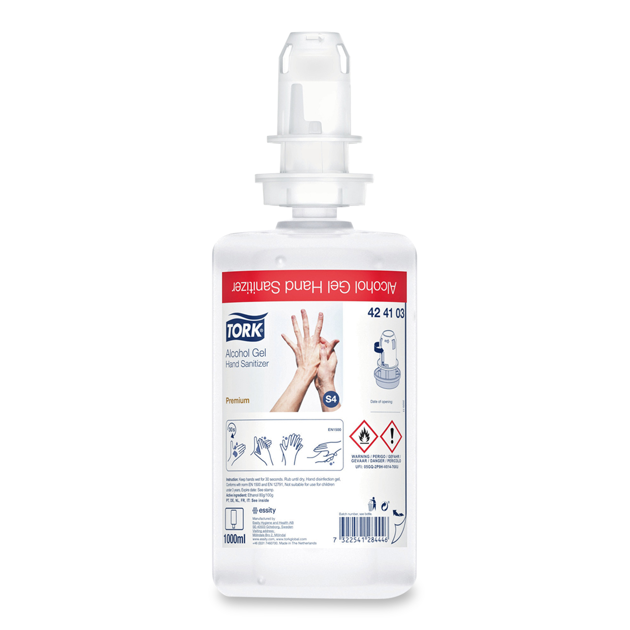 Gel désinfectant pour les mains Tork 1l S4