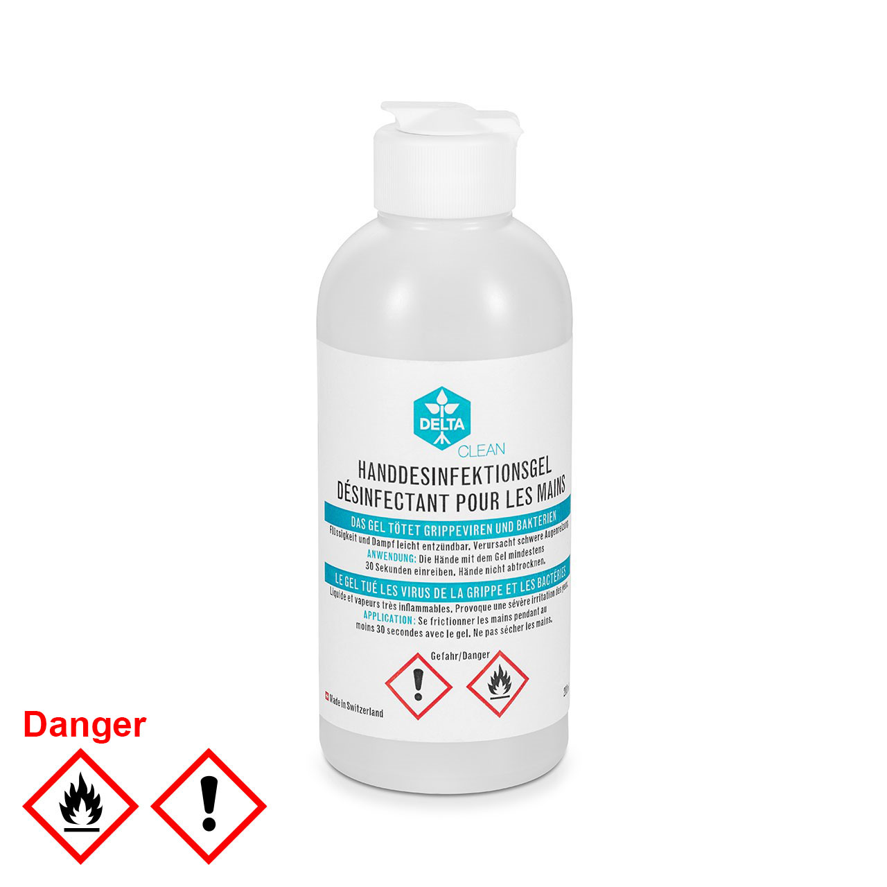 DELTACLEAN® Handdesinfektionsgel 200 ml