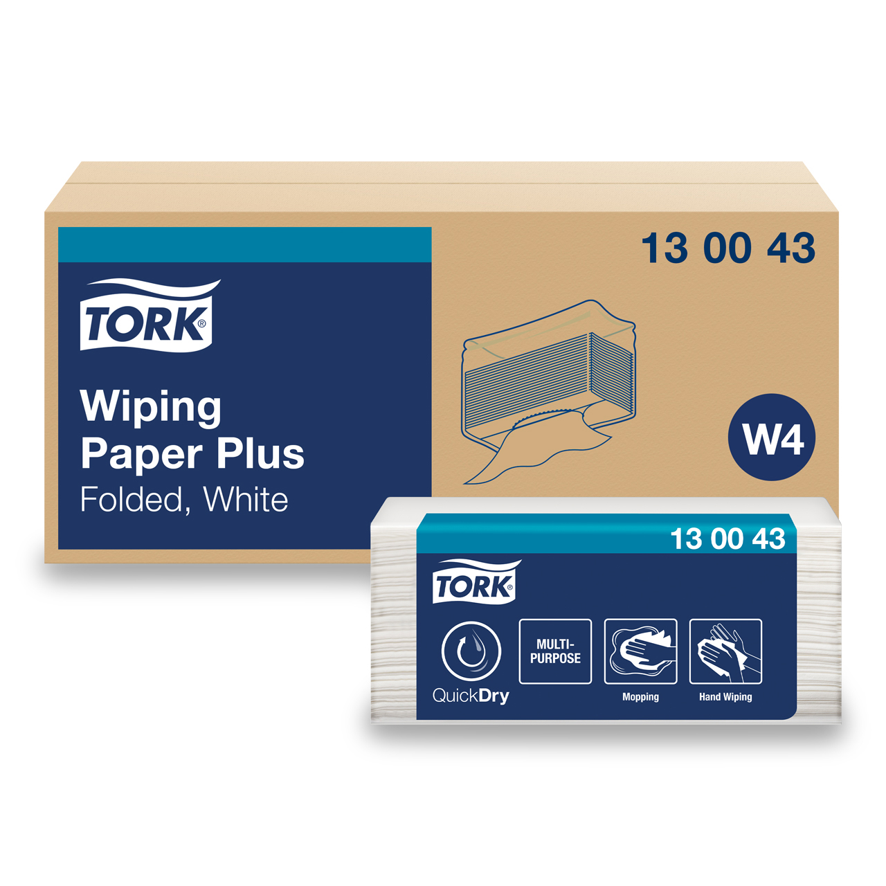 Tork Papier essuyage multi résistant QD W4