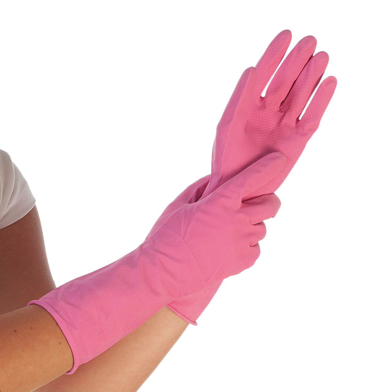 Latex-Handschuhe Bettina Pink L