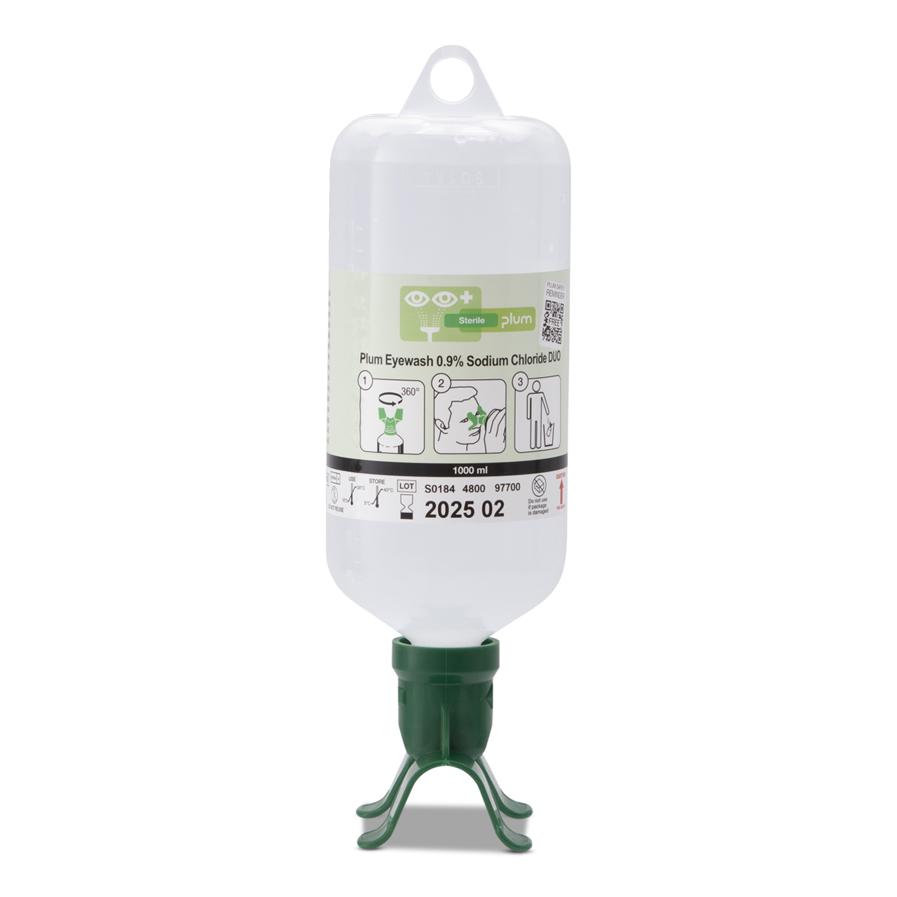 PLUM Bouteille lave-oeil Duo NaCl 1000 PLUM Bouteille lave-oeil Duo NaCl 1000