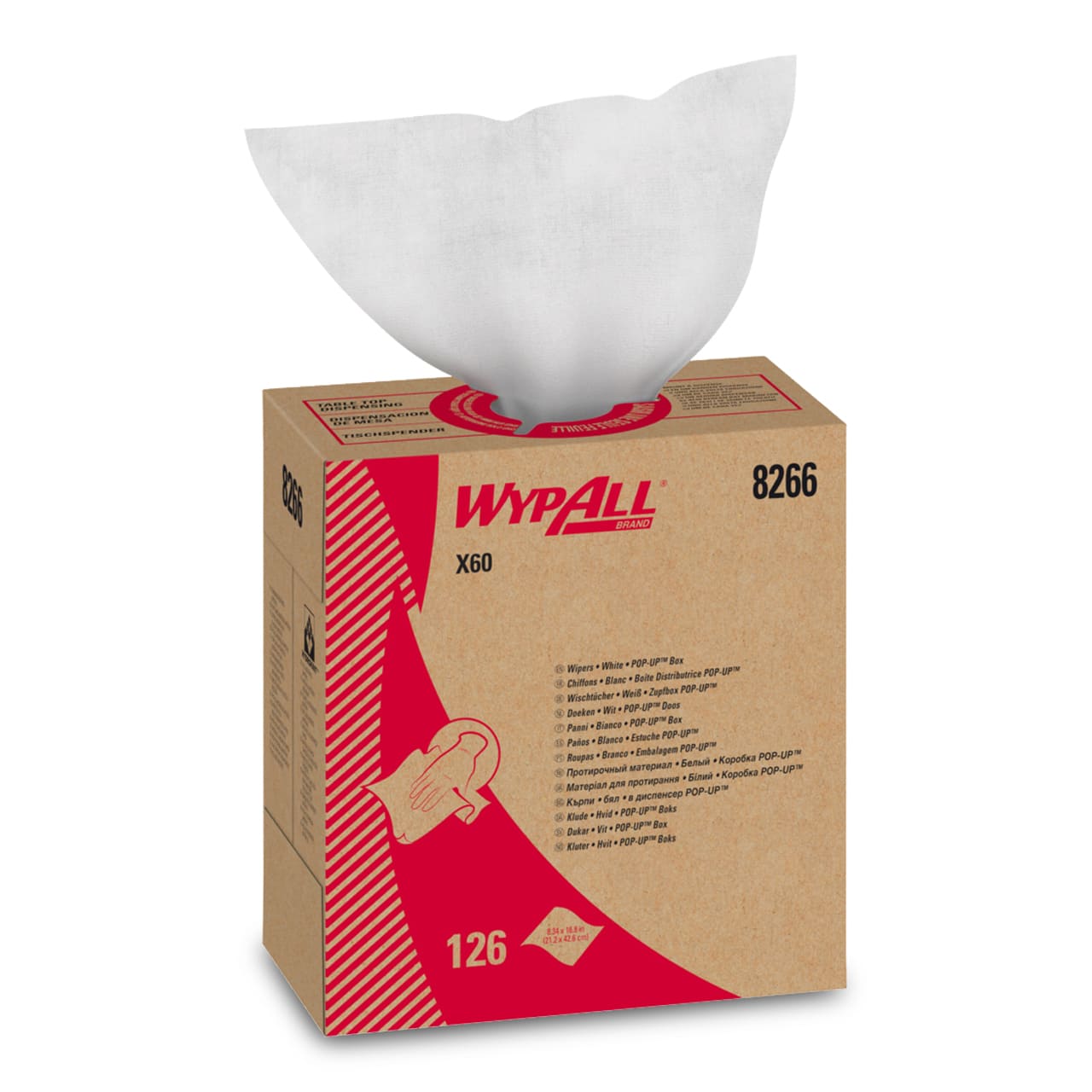 WypAll® X60 Chiffons - Boite Distributrice POP-UP