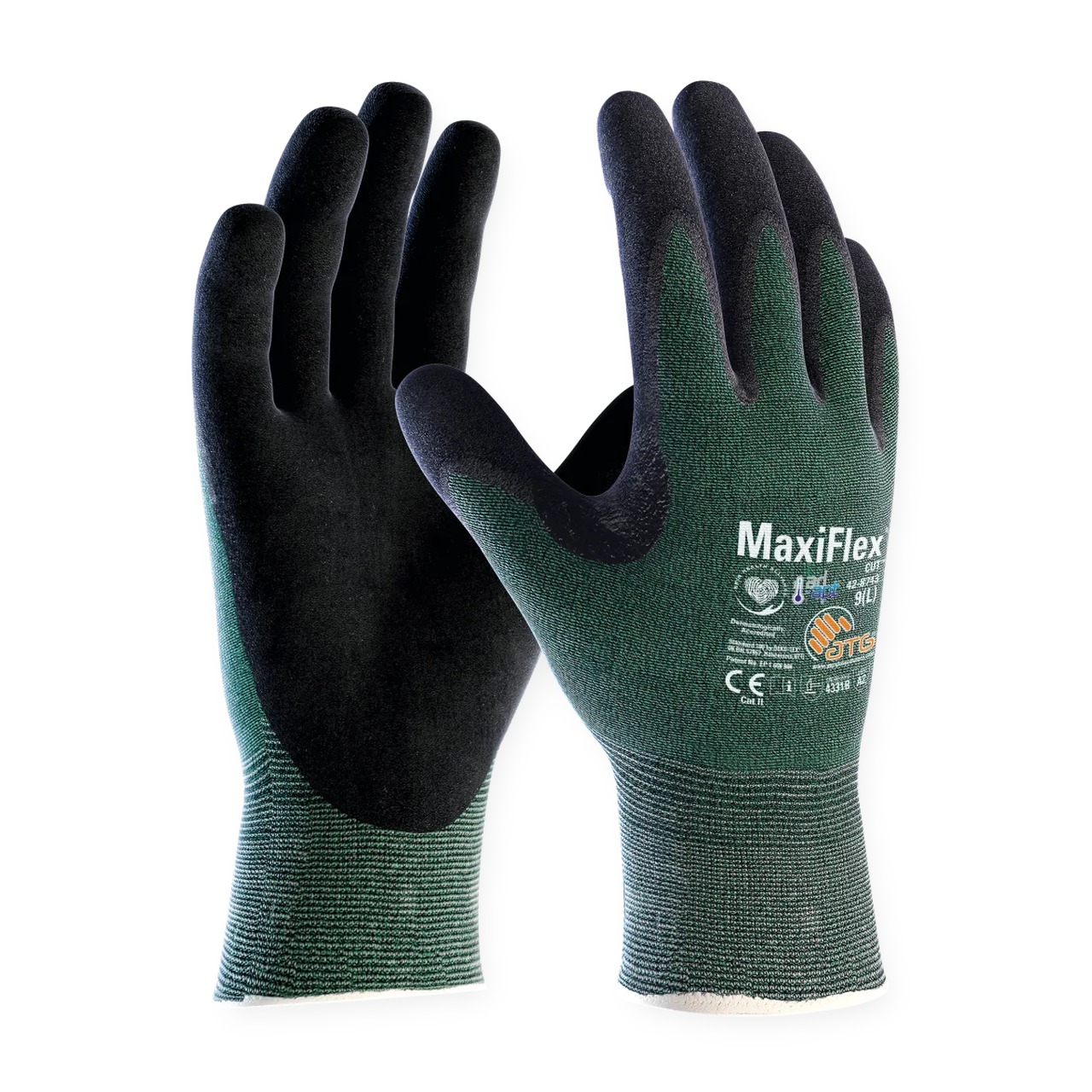 MaxiFlex Cut 42-8743 Schwarz/Grün