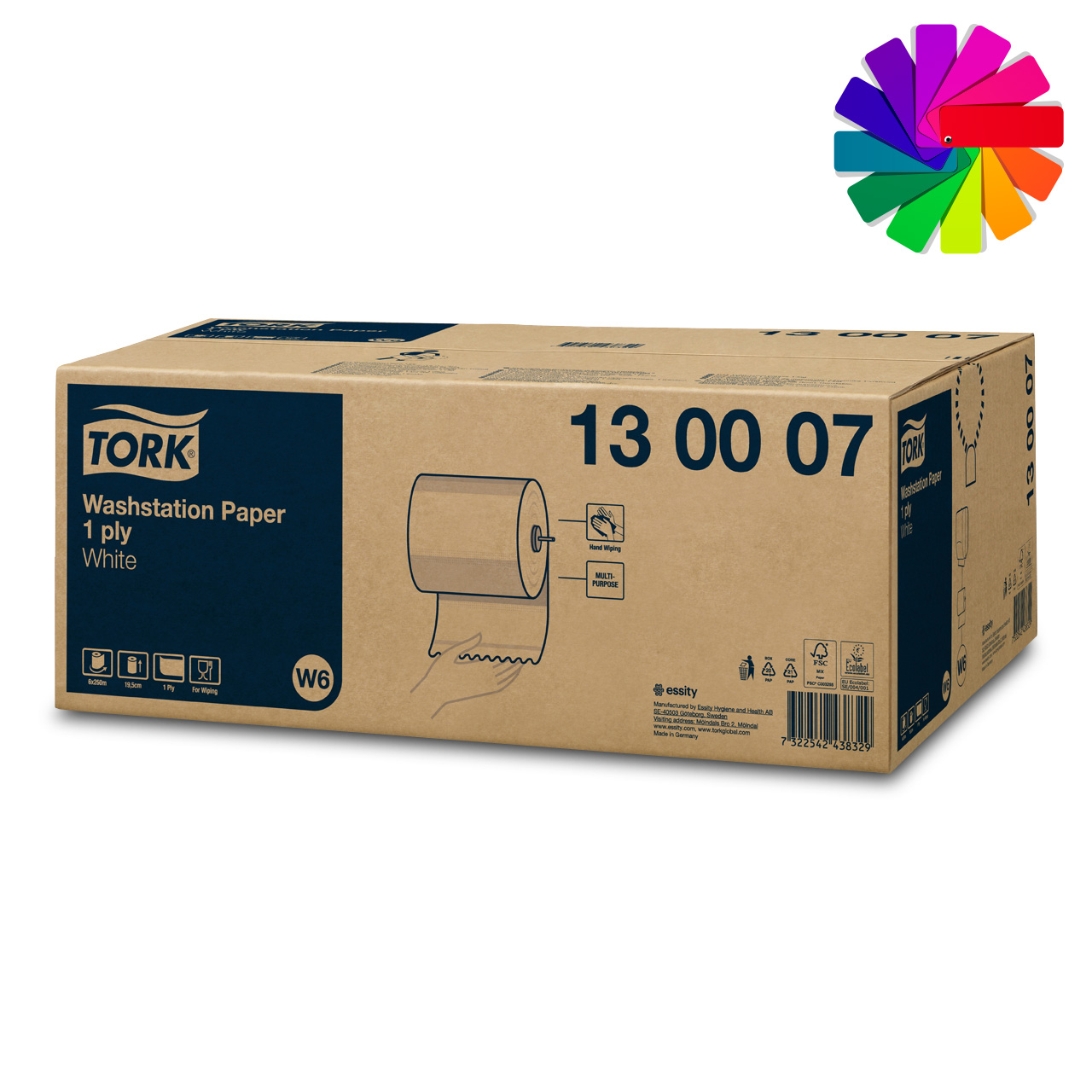 Tork Waschstation Papierwischtücher 1-lagig