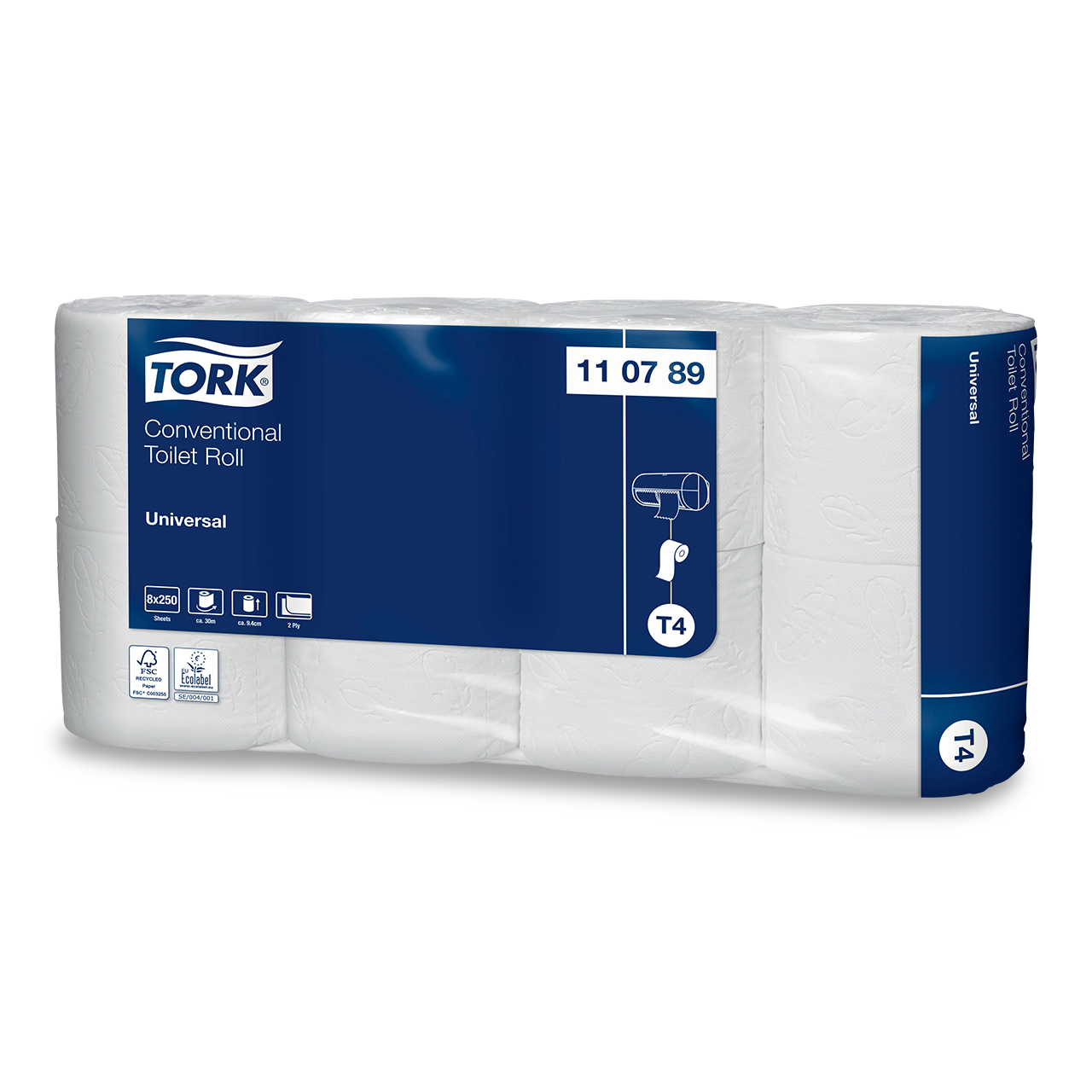 Papier toilette rouleau trad. Univ. 2 plis T4 Papier toilette rouleau trad. Univ. 2 plis T4
