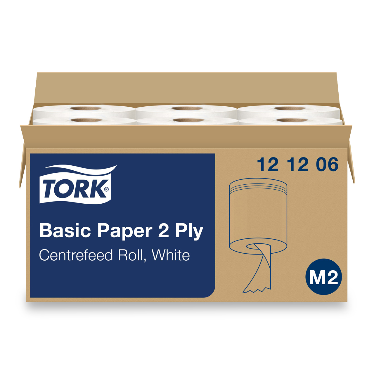 Tork Papier d’essuyage standard 2 c. M2