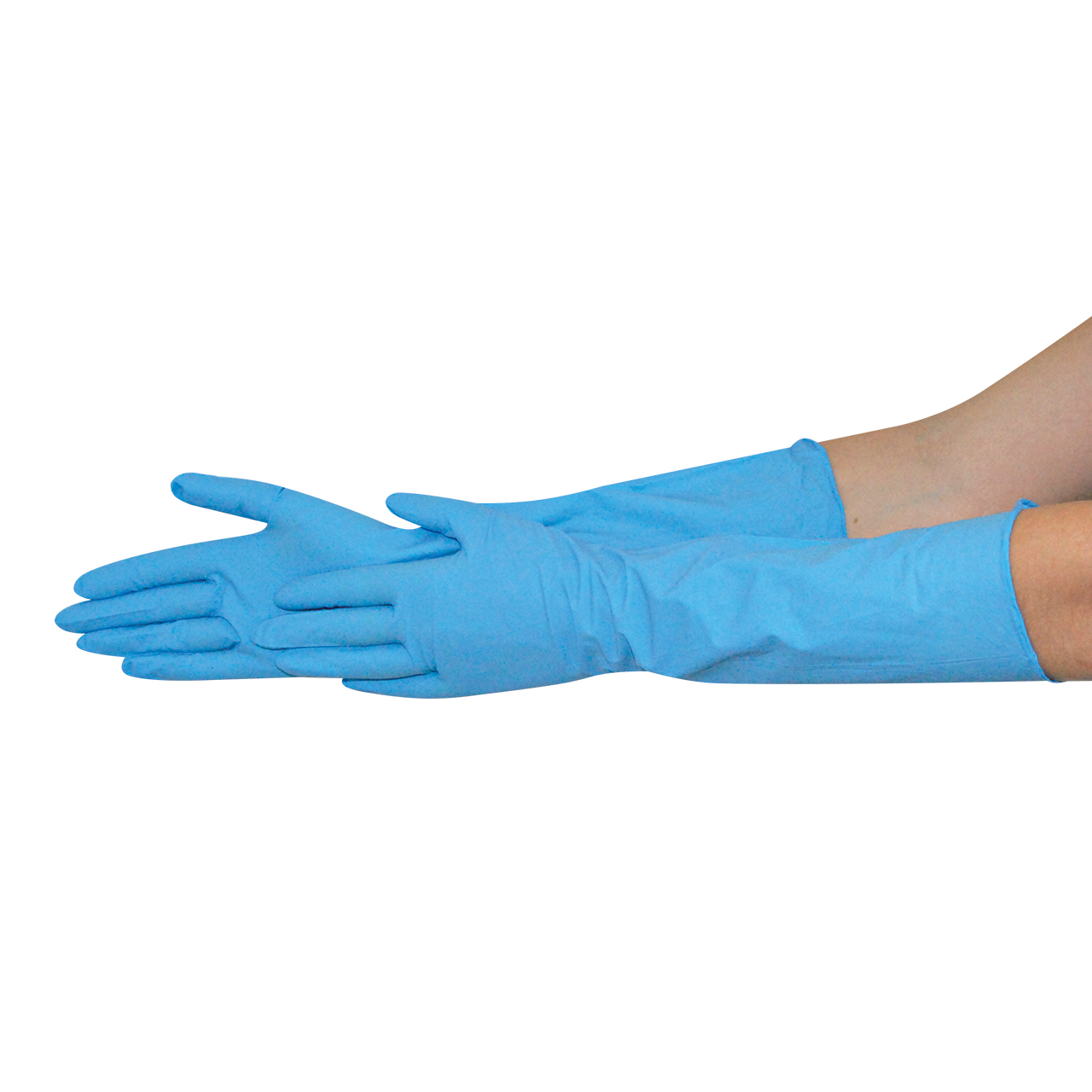 HYGOSTAR Gant nitrile EXTRA SAFE SUPERLONG, M, bleu