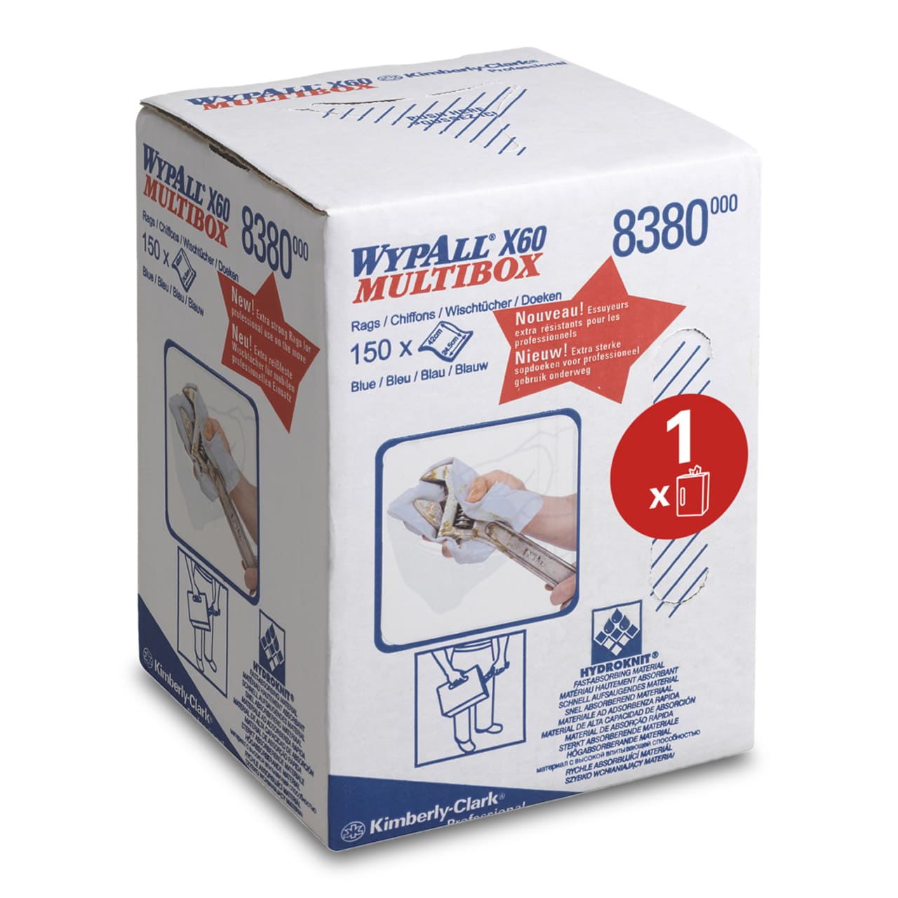 WypAll® X60 Wischtücher - Zentralentnahme