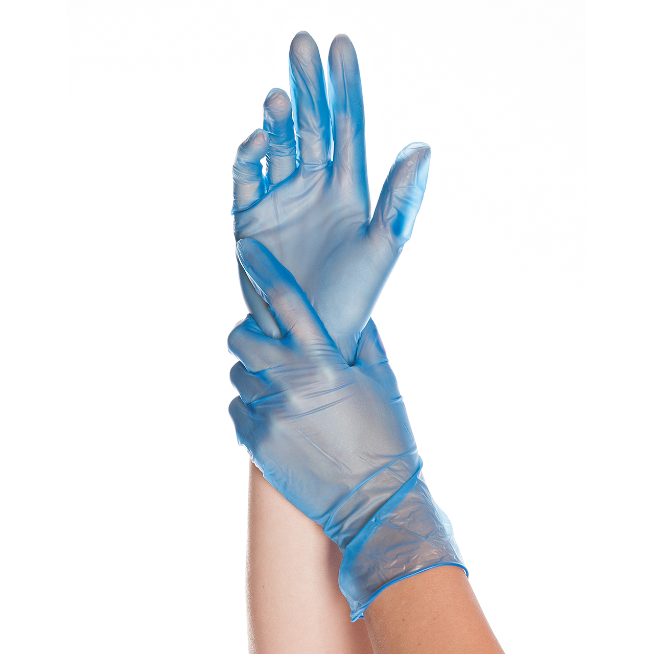Vinyl-Handschuhe Ideal blau XL
