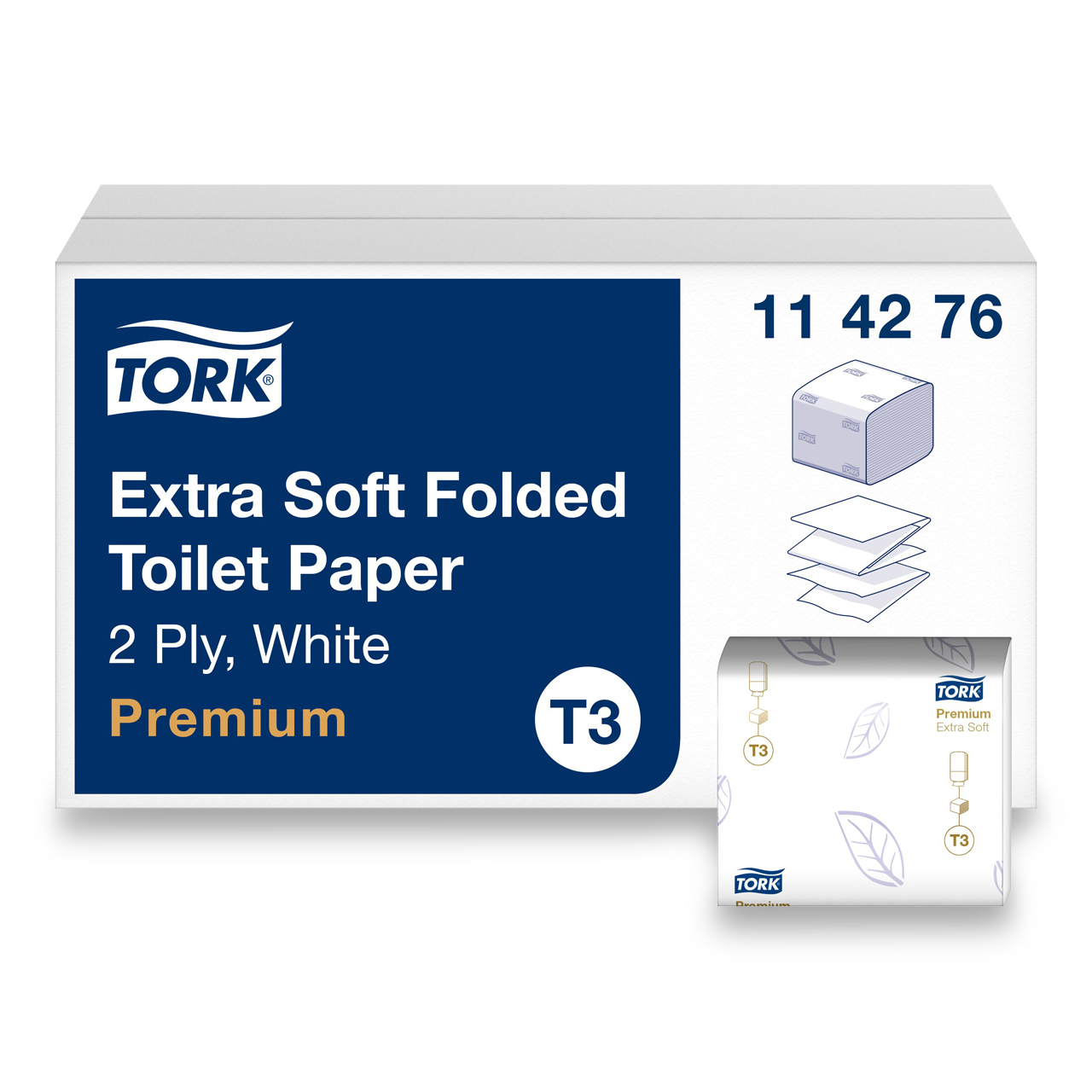 Tork Papier toi. feuilles indiv. extra doux T3 Tork Papier toi. feuilles indiv. extra doux T3