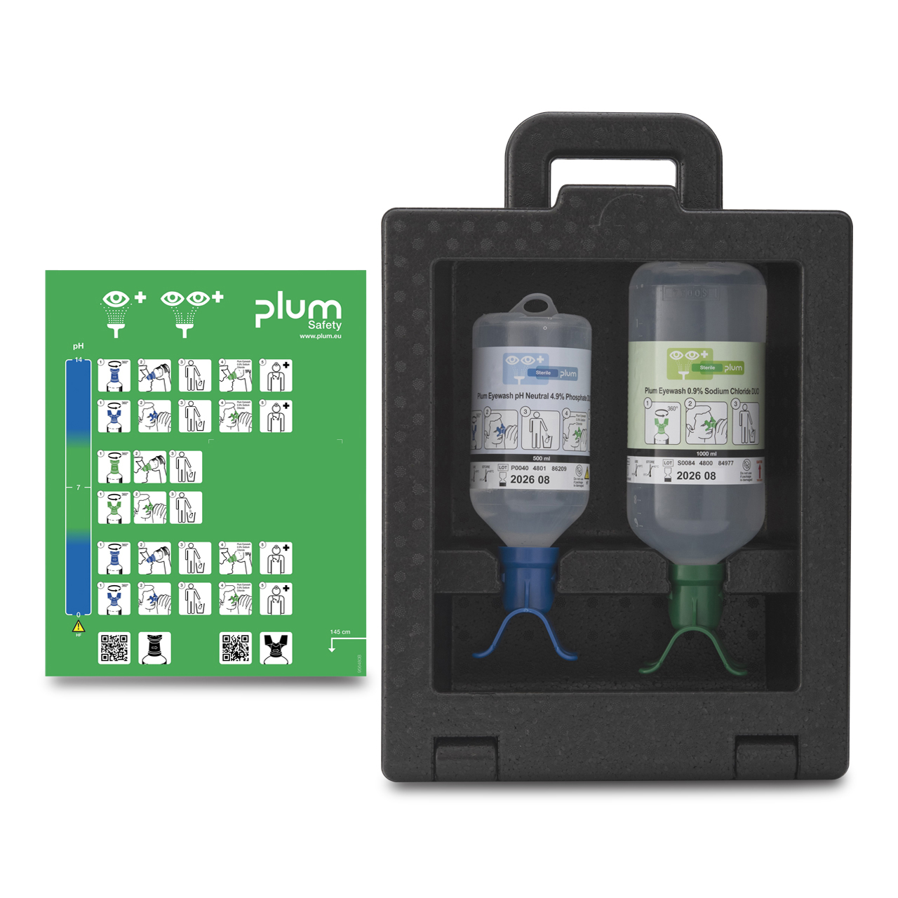 PLUM Augenspülstation iBox2 NaCl 1000 ml/pH Neutral 500 ml PLUM Augenspülstation iBox2 NaCl 1000 ml/pH Neutral 500 ml
