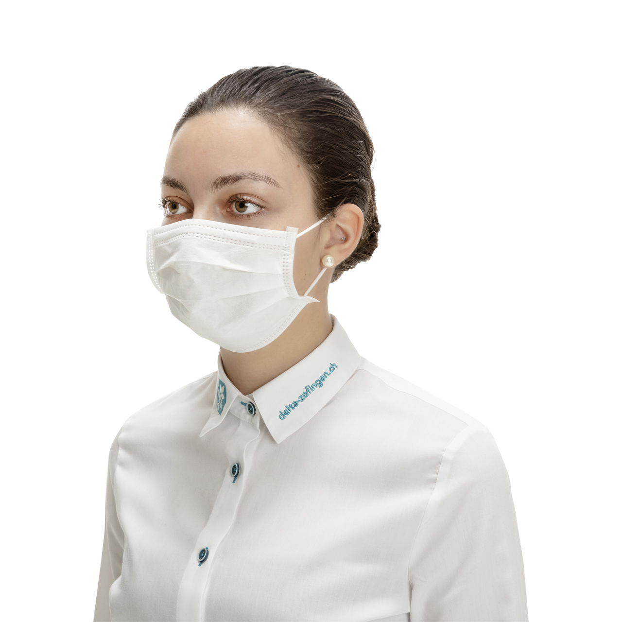 DELTASAFE® Mundmaske 3 lagig Weiss Typ IIR einzeln verpackt
