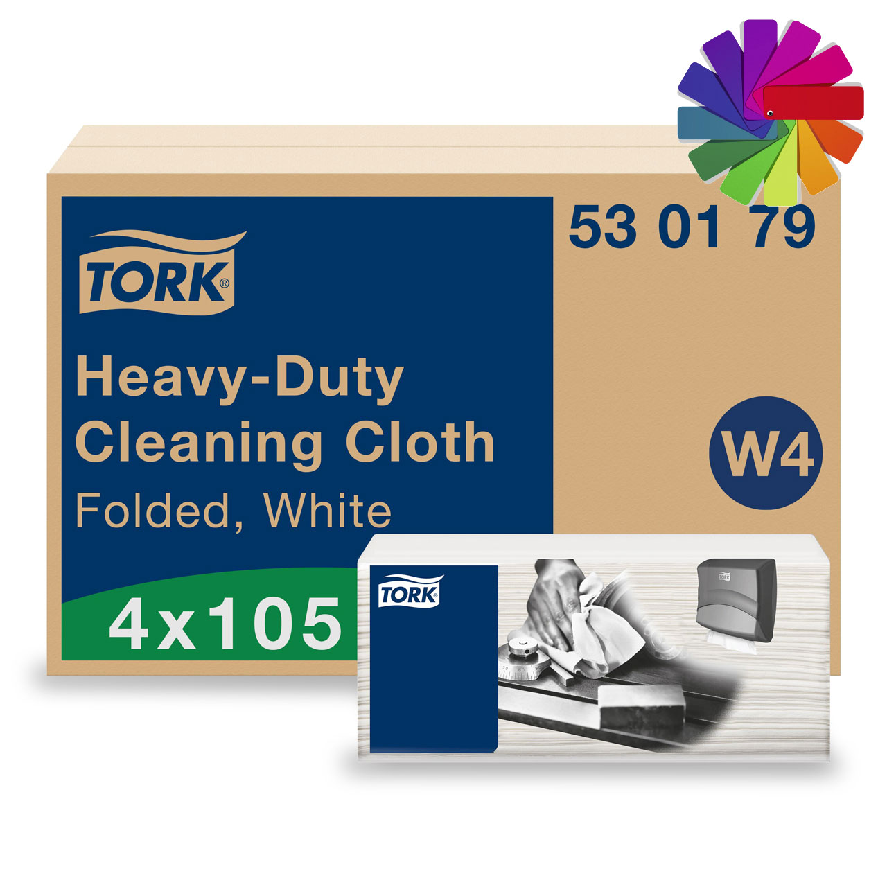 Tork Lingettes nettoyantes extra-fortes W4