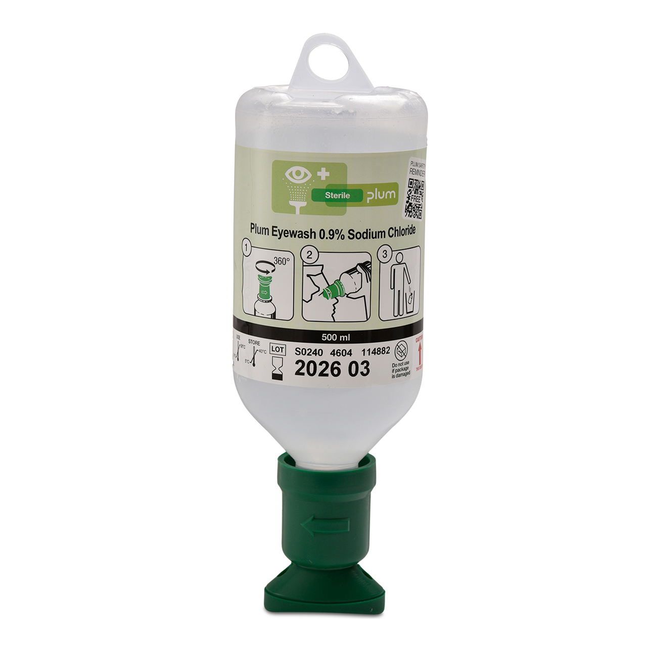 PLUM Augenspülflasche NaCl 500 ml PLUM Augenspülflasche NaCl 500 ml